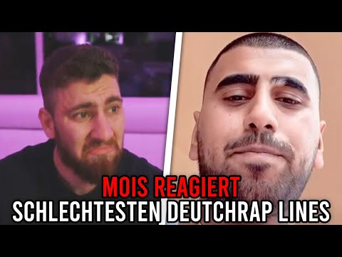 MOIS reagiert auf die SCHLECHTESTEN DEUTSCHRAP LINES 🎤😂 Mois Reaktion