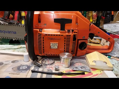 Pikku huoltosetti Husqvarna 266 moottorisahaan.