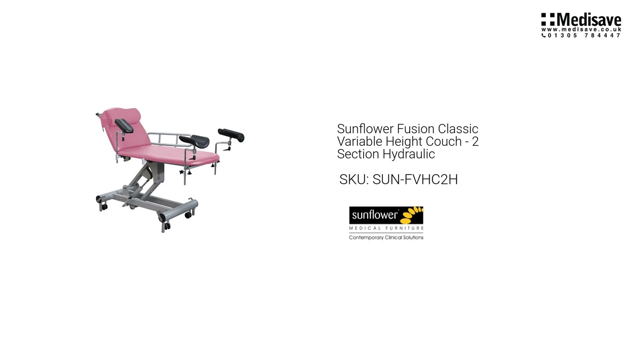 Sunflower Fusion Classic Variable Height Couch 2 Section Hydraulic SUN FVHC2H
