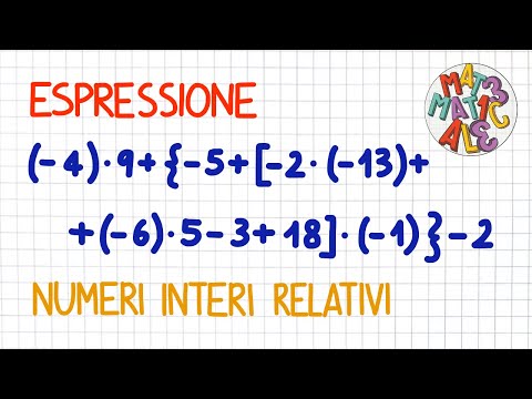 ESPRESSIONE 2 NUMERI INTERI RELATIVI addizione, sottrazione, moltiplicazione * _ NR45