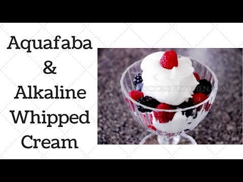 AQUAFABA and WHIPPED CREAM Dr. Sebi Alkaline Electric Recipe
