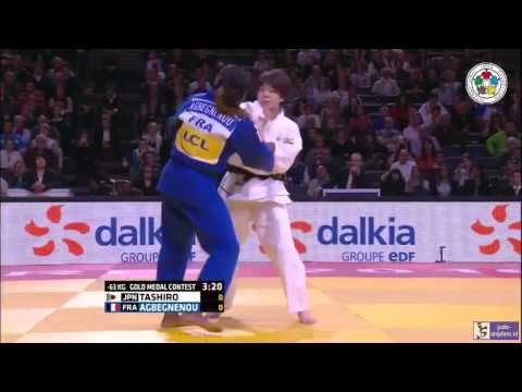 Judo 2016 Grand Slam Paris: Tashiro (JPN) - Agbegnenou (FRA) [-63kg] final