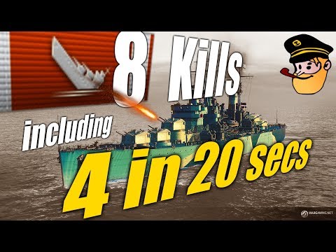 Minotaur || 8 kills including 4 in 20 secs || World of Warships