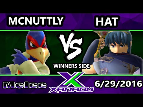 S@X 156 - McNuttly (Falco) Vs. Hat (Shiek, Marth) SSBM Tournament - Smash Melee