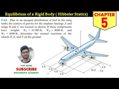 5-63 Equilibrium of a Rigid Body (3D Equilibrium Problems) Chapter 5 Engineers Academy