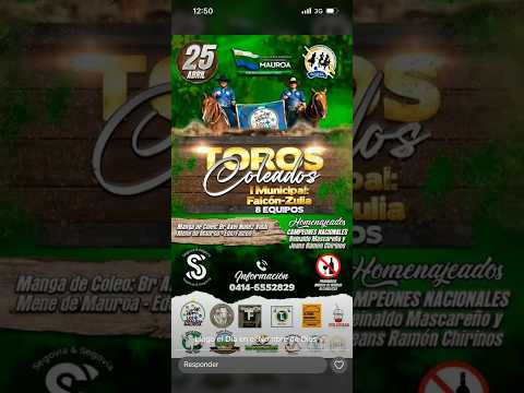TOROS COLEADOS " I MUNICIPAL FALCON - ZULIA"