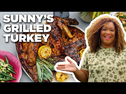 Sunny Anderson's Butterflied Grilled Thanksgiving Turkey | Food Network