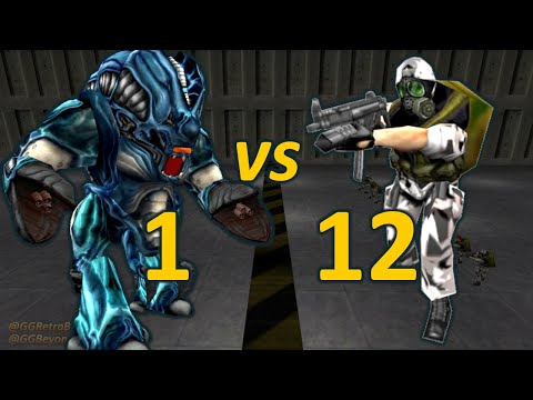 1 Gargantua vs 12 Grunts - Half-Life Retro Battles