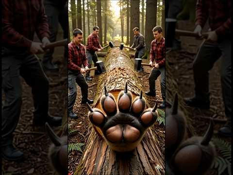 rescue teams found dog's in the log l ai Shorts #animals #funny #shorts #ai
