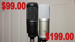 Video thumbnail for The Audio-Technica AT2020 vs the MXL V250 by CaneMajor