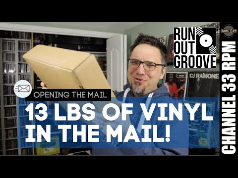 I got a 13 pound box of records in the mail | UNBOXING RUNOUT GROOVE VINYL RELEASES