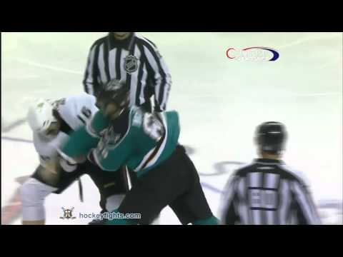 George Parros vs Frazer McLaren Oct 30, 2010
