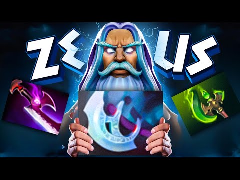 WTF Mid Right click Zeus 27Kills God Mode by Rank 17 Immortal Dota 2