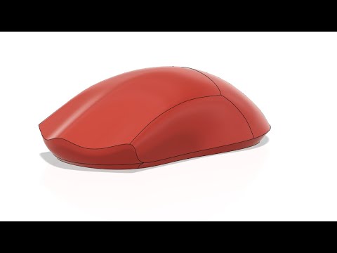 Finalmouse Shape Using fusion 360 Form Tools | Time-lapse.