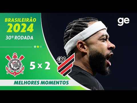 Gols e lances de Corinthians x Athletico Paranaense