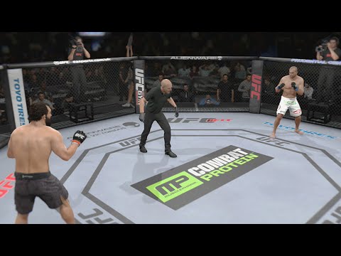 EA SPORTS UFC - UFC 181 Johny Hendricks vs. Robbie Lawler CPU vs CPU Fight Simulation