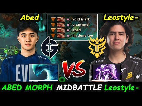 Abed Morphling A-GOD 11K MMR vs Thunder Predator Midlane Leostyle Void Spirit Dota 2 pro Gameplay