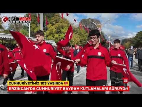 Erzincan’da 29 Ekim Coşkusu: Ordu Caddesi’nde Tören Geçişi