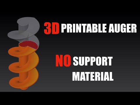 How To Make a 3D Printable Auger ( Design In Onshape )