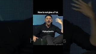 How to not give a fuck