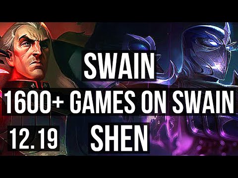 SWAIN vs SHEN (TOP) | 2.7M mastery, 1600+ games, 4/3/16 | EUW Master | 12.19