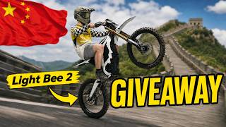 We Flew to China to ride the NEW Surron LIGHT BEE 2! + BIKE GIVEAWAY