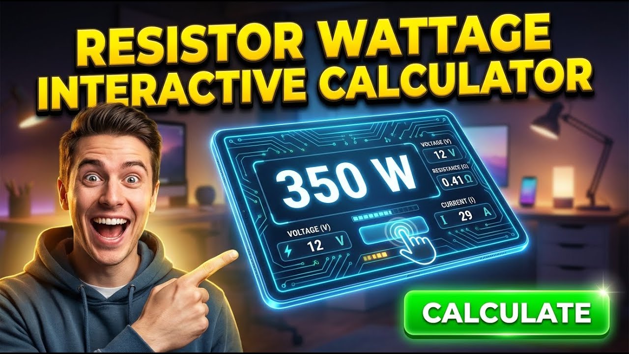 Resistor Wattage Interactive Calculator