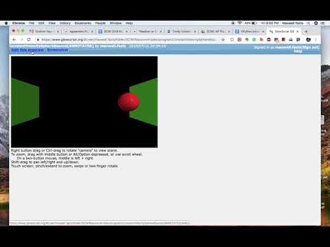 Vpython Glowscript Tour