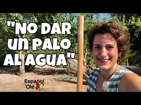 😎APRENDER ESPAÑOL con FRASES HECHAS. Expresiones idiomáticas en Español.  😱"No dar un palo al agua".