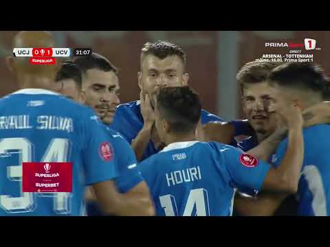 GOOOL! U Cluj - Univ. Craiova 0-1. Bancu deschide scorul! Gafă de începător a portarului Gorcea