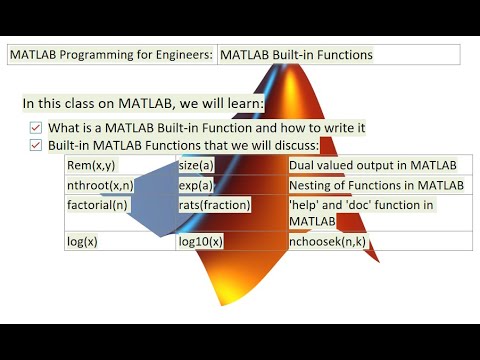 MATLAB for Engineers: MATLAB Built-in Functions