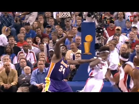 Ben Wallace's Defense on Shaq (Game 3 - 2004 Finals)