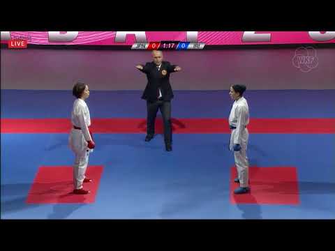 Karate 1 Rabat 2019. Bronze Medal Match: Taravat Khaksar (IRA) vs. SARA YAMADA  (JPN)
