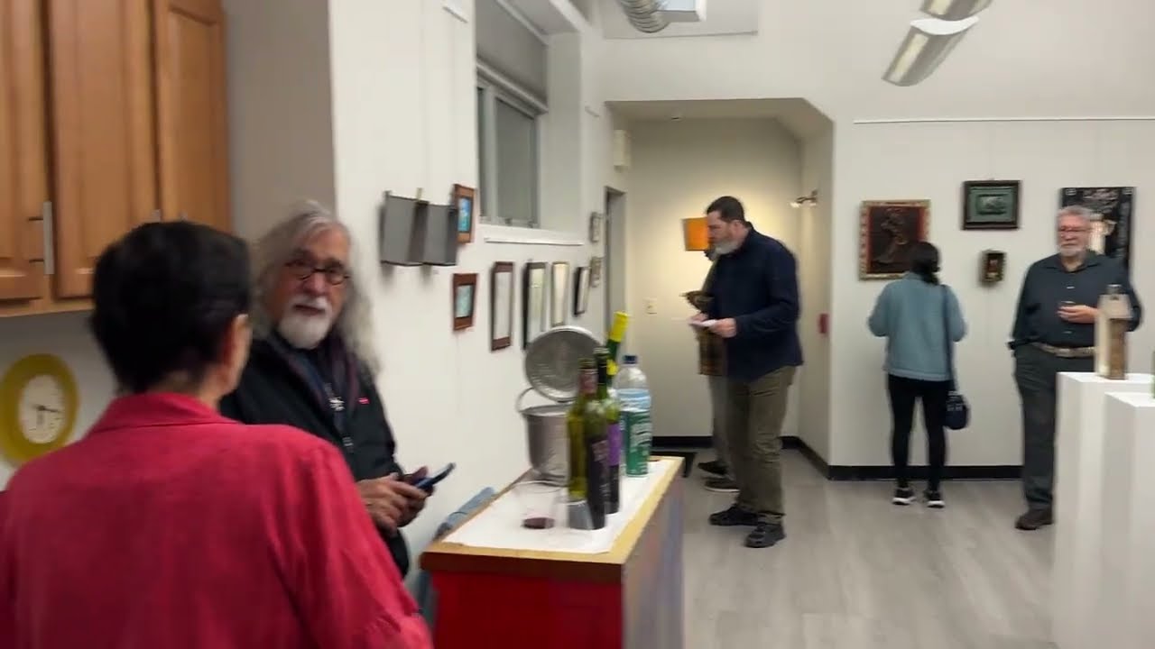 Walk Thru of Bismarck Treminio Art Pieces in Middle Gallery of the West Orange Arts Center part 1/2