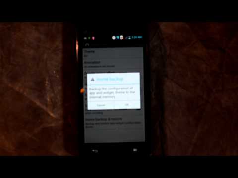 How to do a backup or restore of your settings on the Optimus L9 smartphone