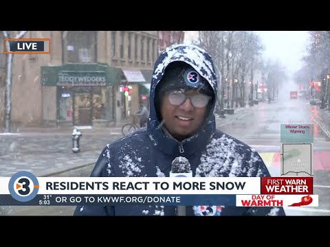 Madison residents react to latest late week winter storm