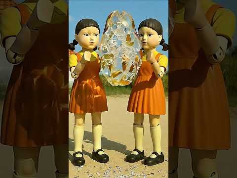 AI ASMR 🟢🔴papaya Squid Game Dolls punch papaya #squidgame #squidgame2 #squidgame3 #aiasmr