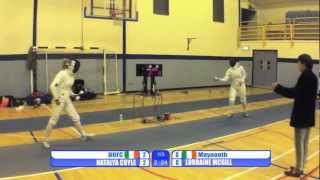 preview picture of video 'Irish National Championships 2013 Women's Epee Final'