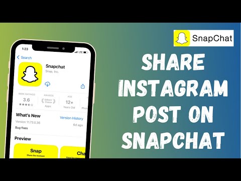 YouTube video about: How to share instagram post to snapchat story?