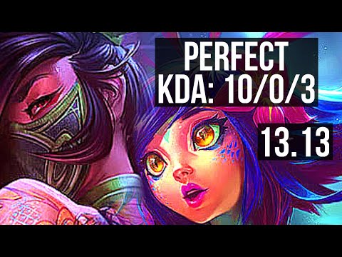 AKALI vs NEEKO (MID) | 10/0/3, Legendary, 300+ games | KR Grandmaster | 13.13
