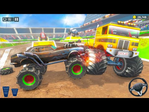 American Monster Trucks Demolition Crash Racing Derby Simulator - Android Gameplay.
