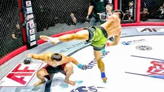 賽場驚現神操作！貴州拳王騰空 360 度飛踢，解説歎服#boxing #拳擊