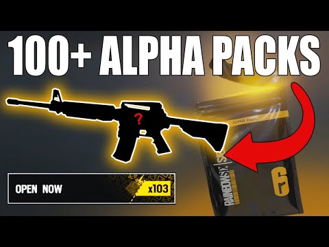 OPENING 100+ ALPHA PACKS! IM SO LUCKY! - Rainbow Six Siege