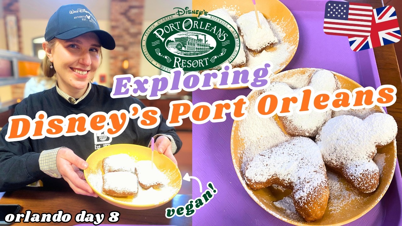 We finally tried the FAMOUS Disney Beignets! 🍩 (Worth the hype?) - Port Orleans WDW Vlog