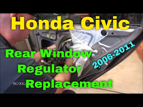 Honda Civic Rear Power Window Regulator Replacement (2006-2011)