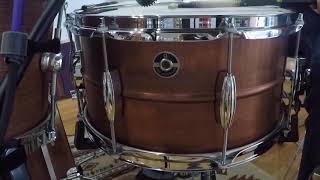 Video thumbnail for (SOLD) Snares - Q Drum Co. 7x14 Gentlemen's Copper Snare Drum by Philadelphia Drum & Percussion