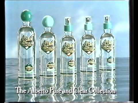 Alberto Pure & Clear hair collection 1990 TV advert