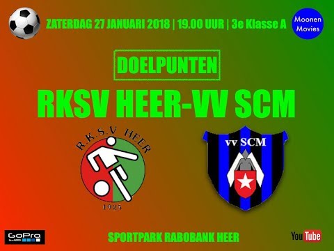 Doelpunten RKSV Heer-vv SCM 27-01-2018