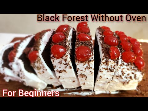 Black Forest Cake WITHOUT OVEN for BEGINNERS | Black Forest Cake | Anjum's Food