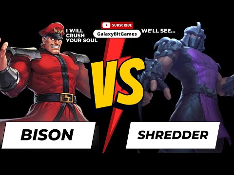 BISON VS SHREDDER NINJA TURTLE | ULTIMATE EPIC BATTLE